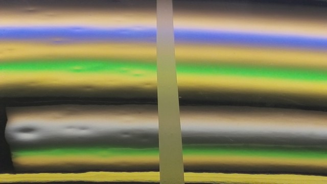 Dents on the luxury car