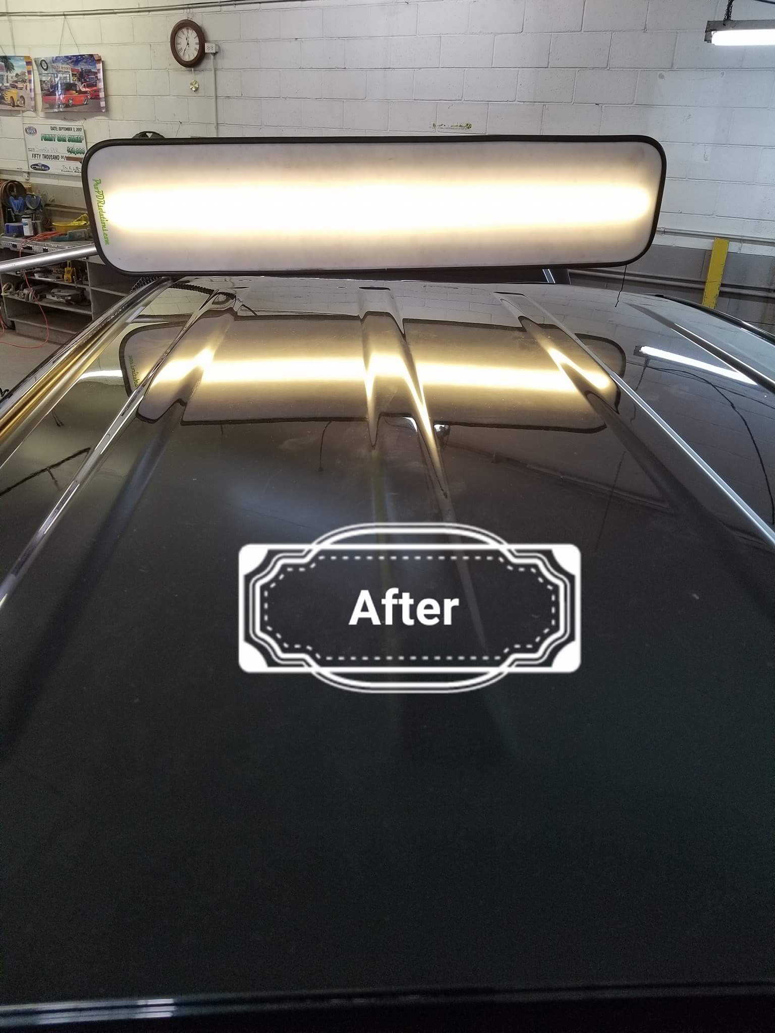 Car after fixing the multiple dents